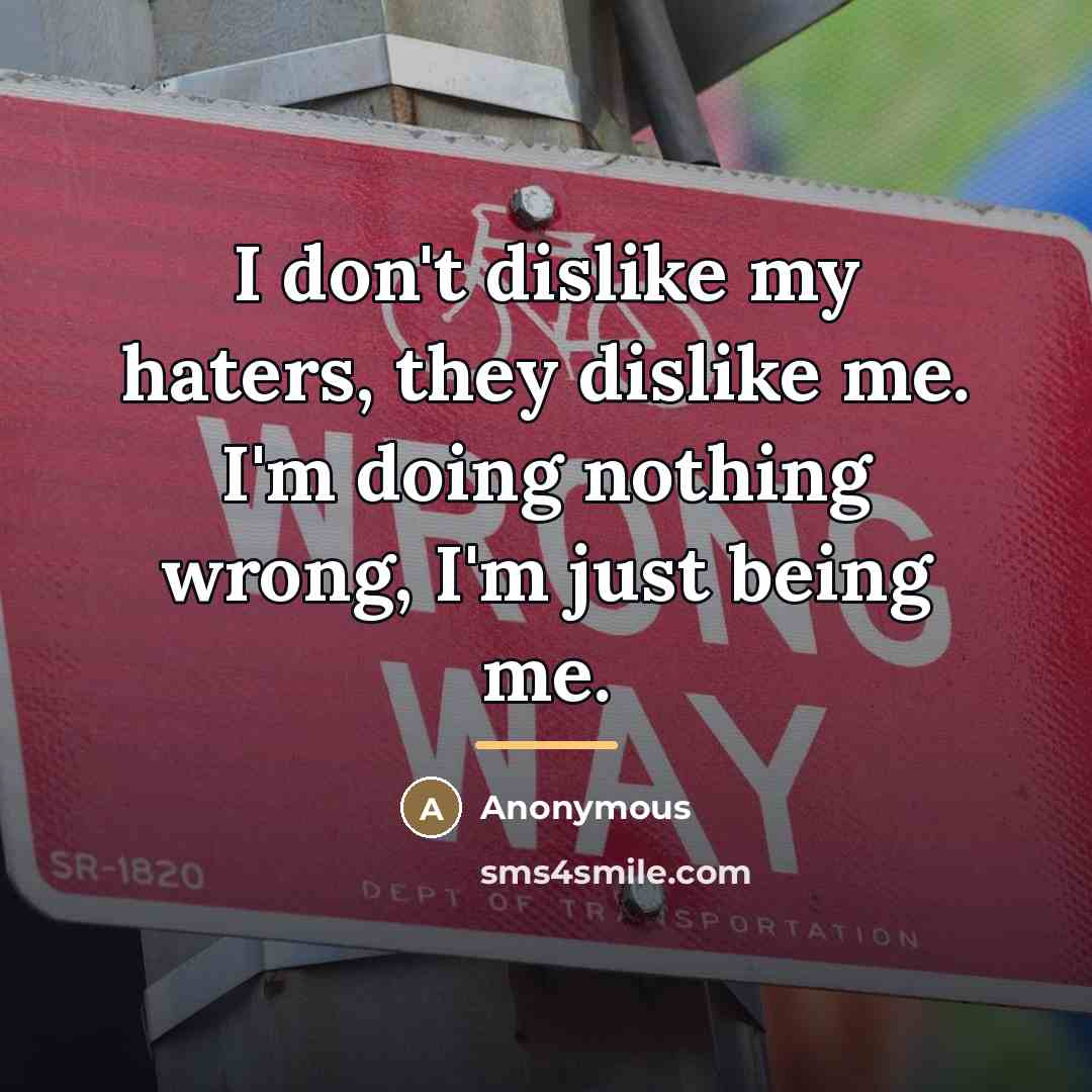 “I don't dislike my haters, they dislike me. I'm doing…” quote by Jaime Lopez