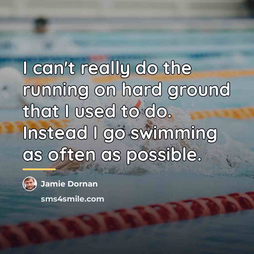 “I can't really do the running on hard ground that…” quote by Jamie Dornan