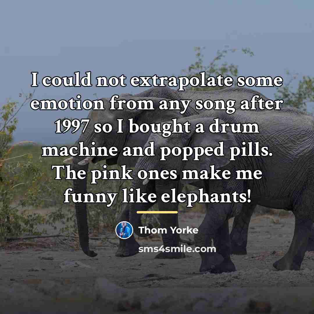 “I could not extrapolate some emotion from any song after…” quote by Thom Yorke
