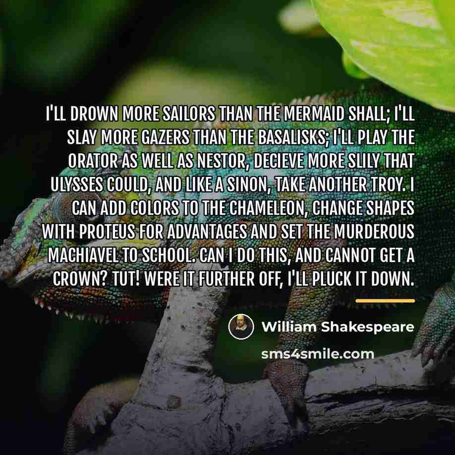 “I'll drown more sailors than the mermaid shall; I'll slay…” quote by William Shakespeare