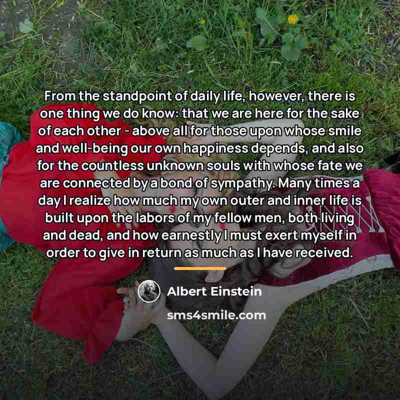 “From the standpoint of daily life, however, there is one…” quote by Albert Einstein