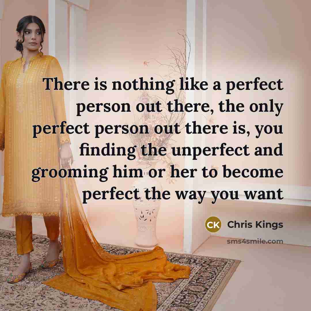 “There is nothing like a perfect person out there, the…” quote by Chris Kings