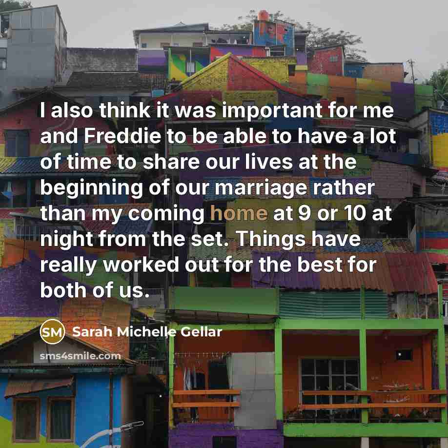 “I also think it was important for me and Freddie…” quote by Sarah Michelle Gellar