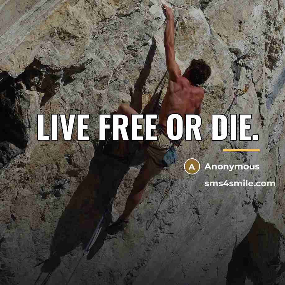 “Live free or die.…” quote by Anonymous