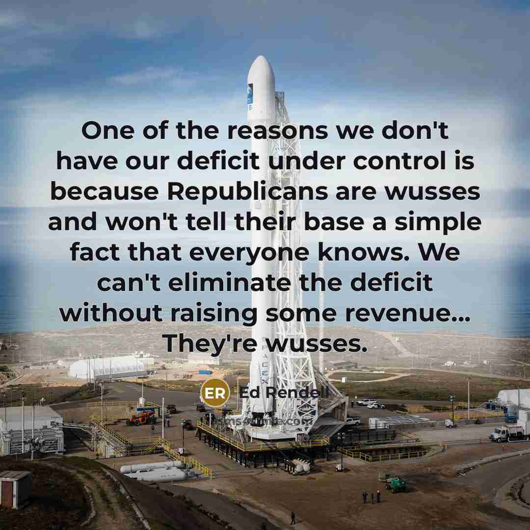 “One of the reasons we don't have our deficit under…” quote by Ed Rendell