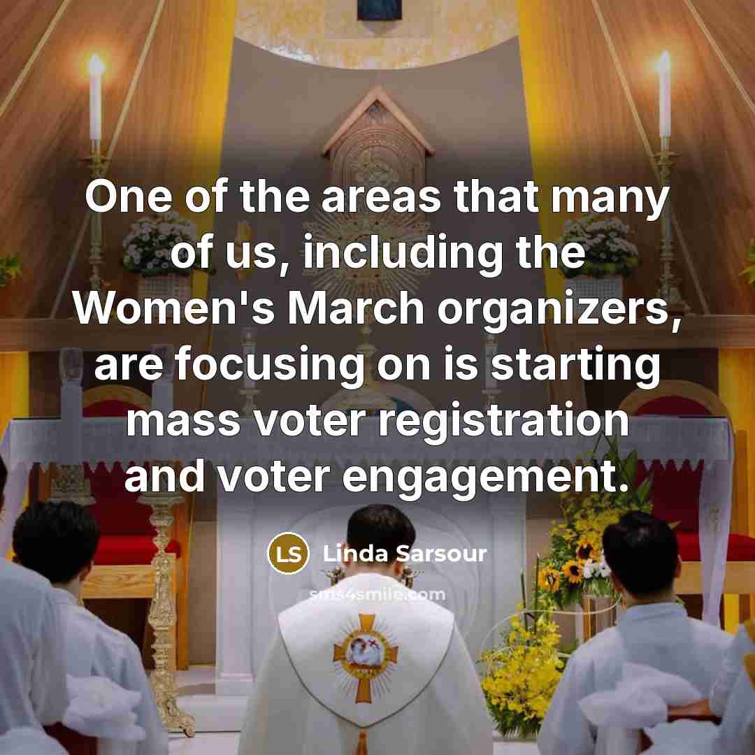 “One of the areas that many of us, including the…” quote by Linda Sarsour