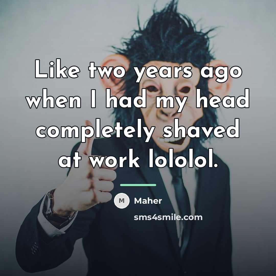 “Like two years ago when I had my head completely…” quote by Maher
