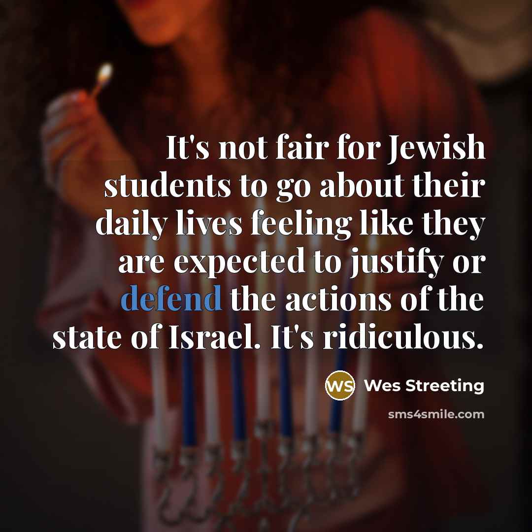 “It's not fair for Jewish students to go about their…” quote by Wes Streeting