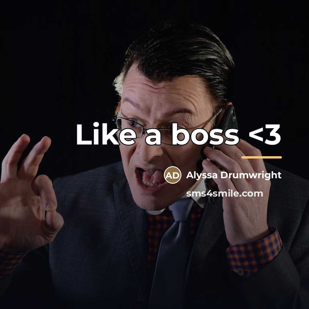 “Like a boss…” quote by Alyssa Drumwright