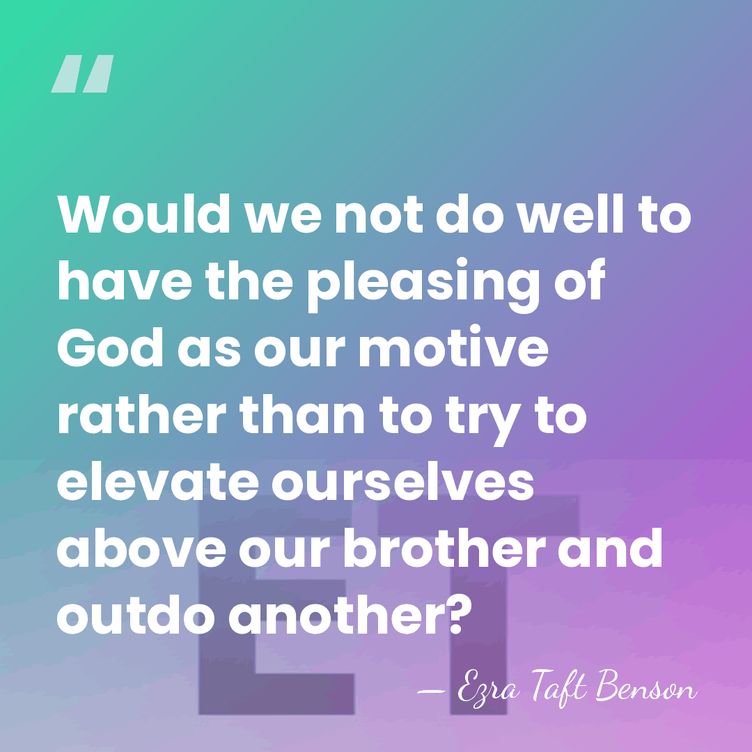 Would we not do well to have the pleasing of God as&hellip; - Ezra Taft Benson