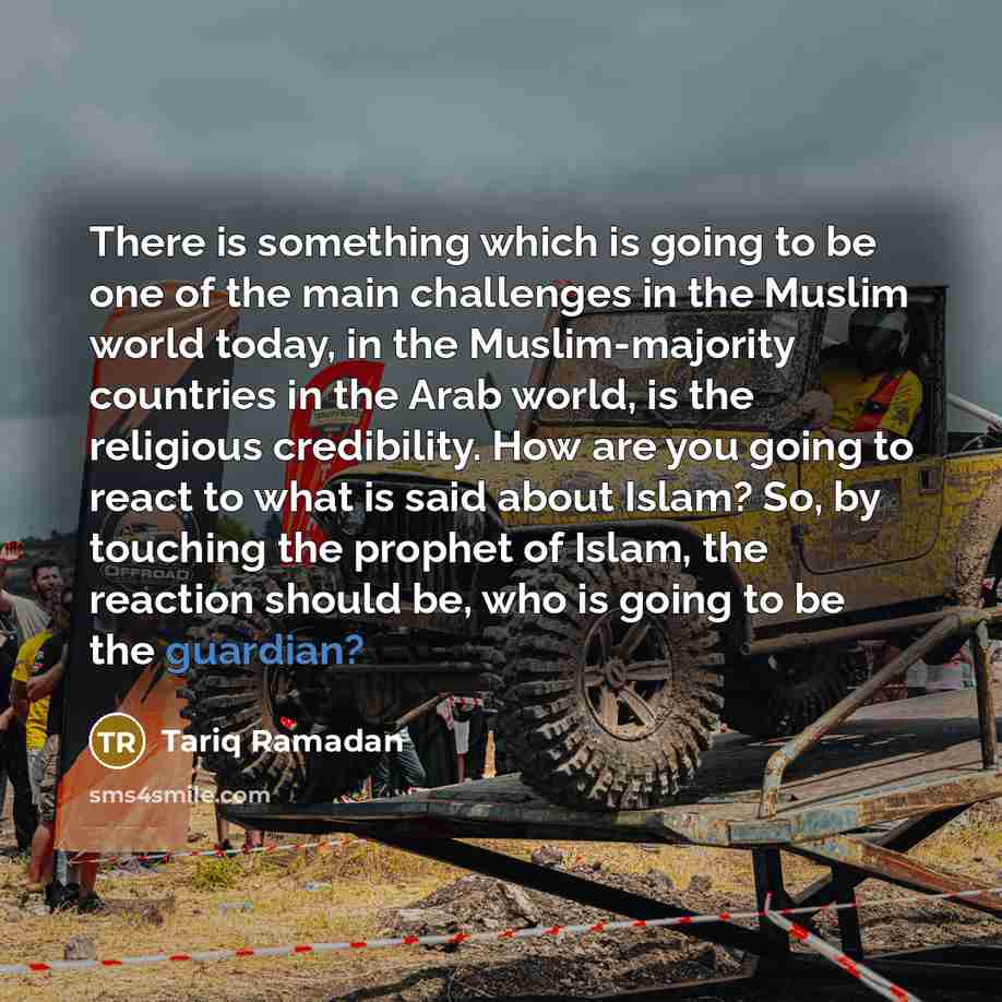 “There is something which is going to be one of…” quote by Tariq Ramadan