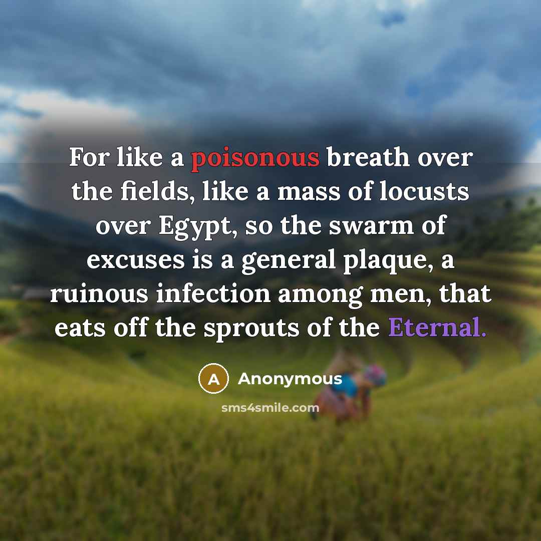“For like a poisonous breath over the fields, like a…” quote by Anonymous