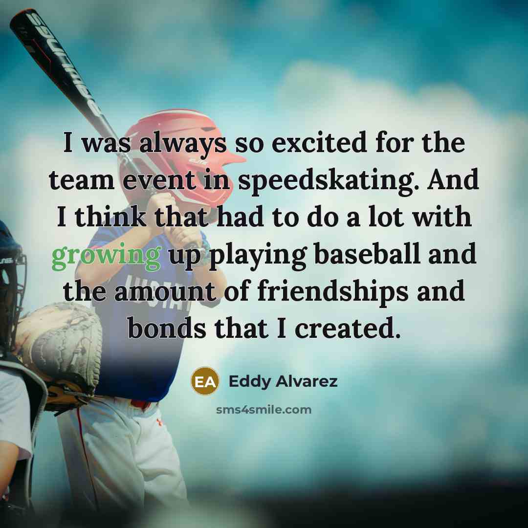 “I was always so excited for the team event in…” quote by Eddy Alvarez
