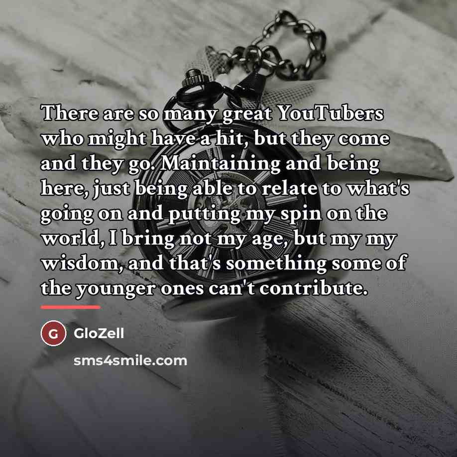 “There are so many great YouTubers who might have a…” quote by GloZell