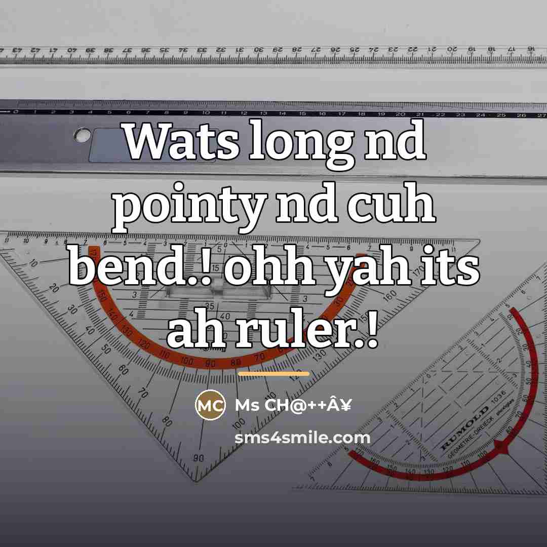 “Wats long nd pointy nd cuh bend.! ohh yah its…” quote by Ms CH@++Â¥