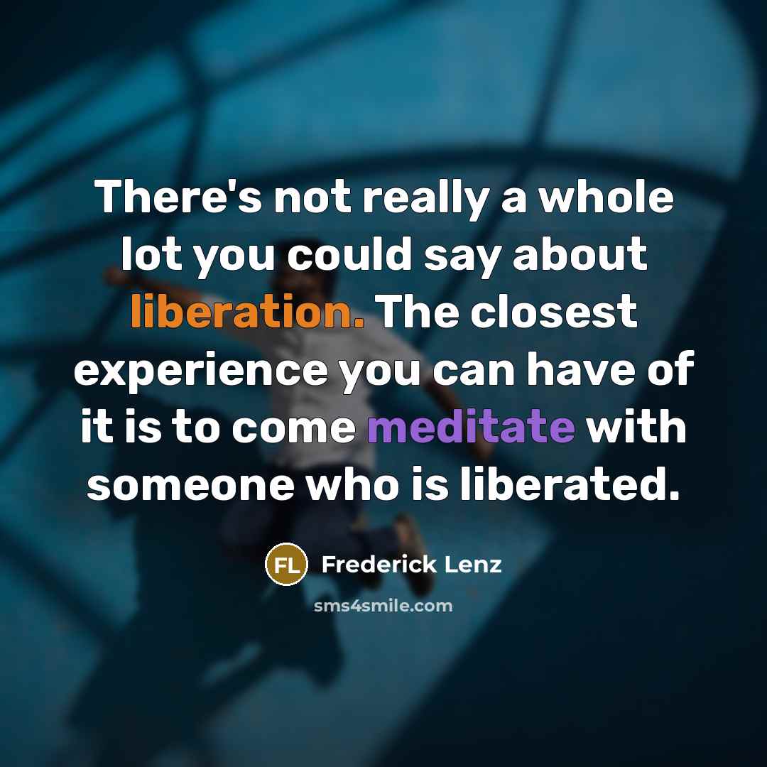 “There's not really a whole lot you could say about…” quote by Frederick Lenz