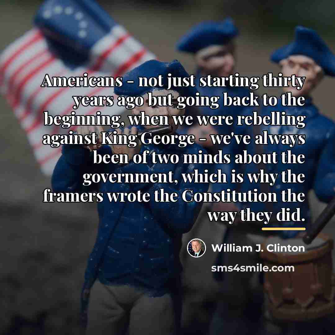 “Americans - not just starting thirty years ago but going…” quote by William J. Clinton