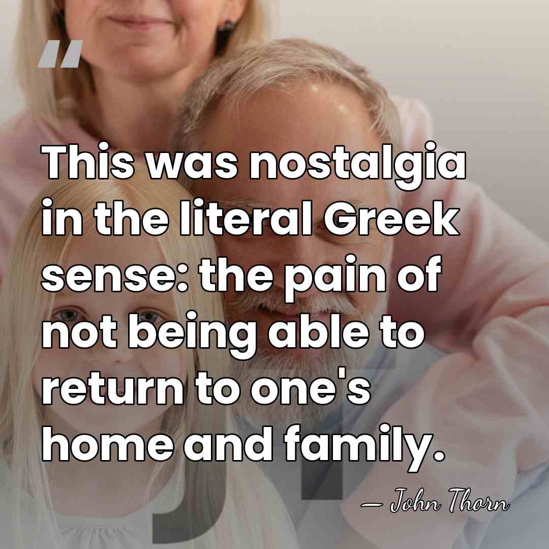 This was nostalgia in the literal Greek sense: the pain of not&hellip; - John Thorn