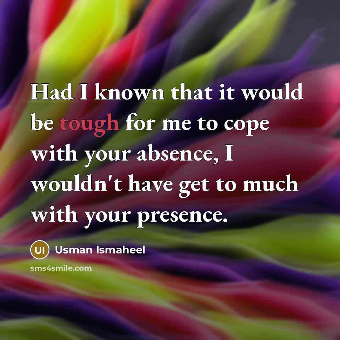 “Had I known that it would be tough for me…” quote by Usman Ismaheel