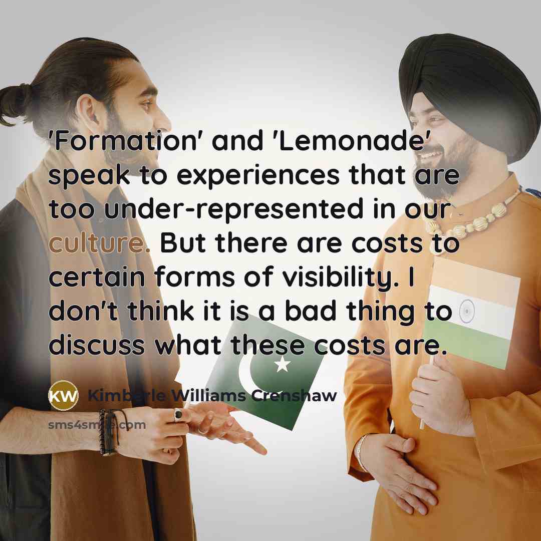 “'Formation' and 'Lemonade' speak to experiences that are too under-represented…” quote by Kimberle Williams Crenshaw