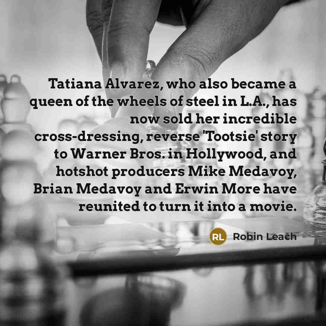 “Tatiana Alvarez, who also became a queen of the wheels…” quote by Robin Leach