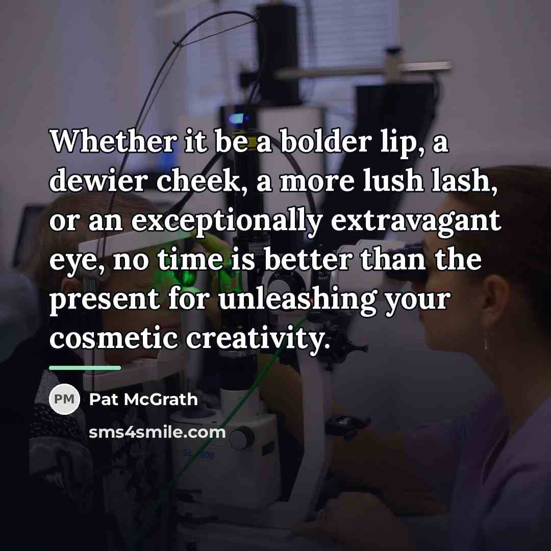 “Whether it be a bolder lip, a dewier cheek, a…” quote by Pat McGrath