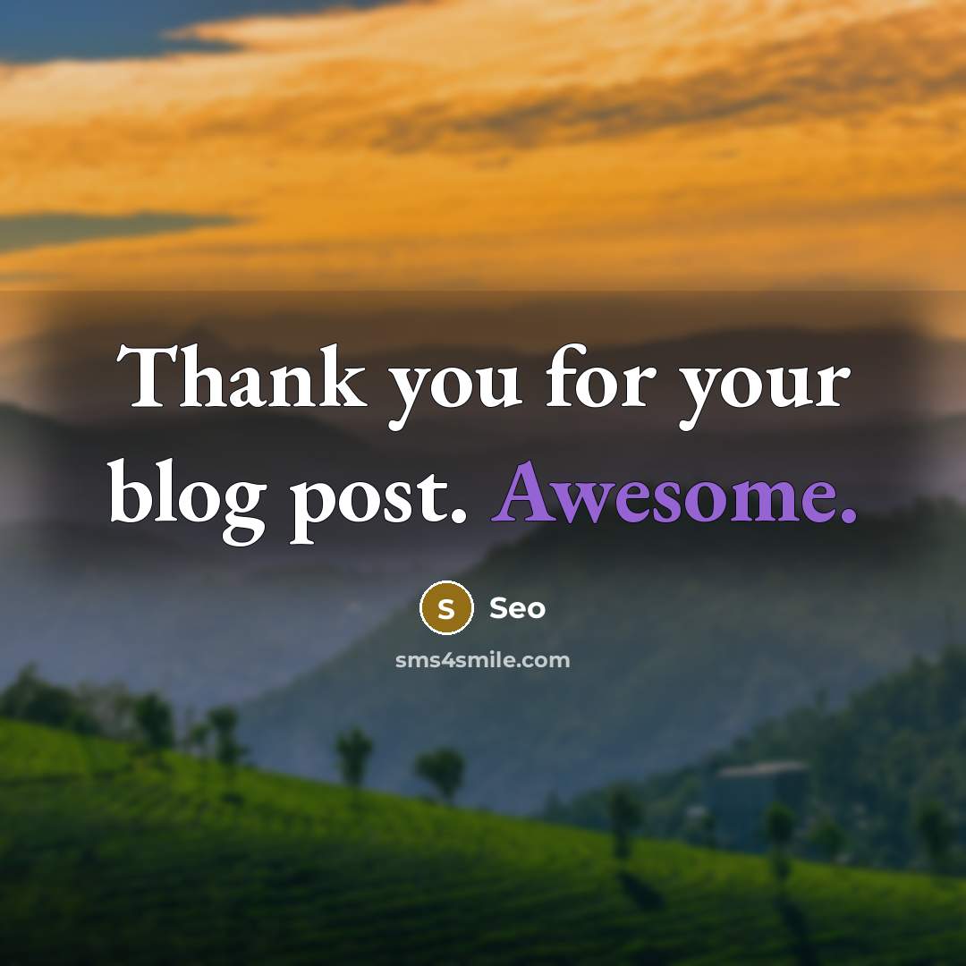 “Thank you for your blog post. Awesome.” quote by Seo