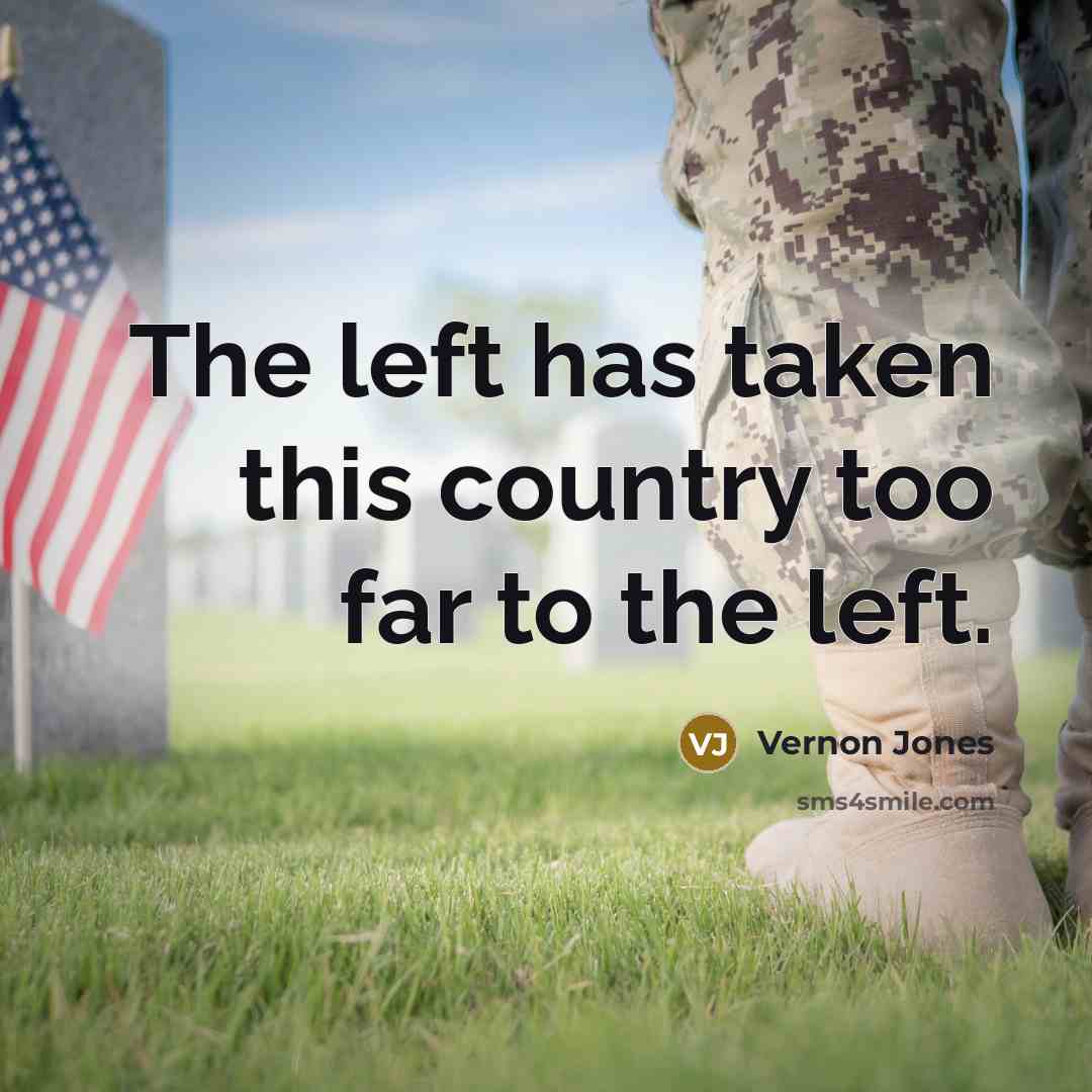 “The left has taken this country too far to the…” quote by Vernon Jones