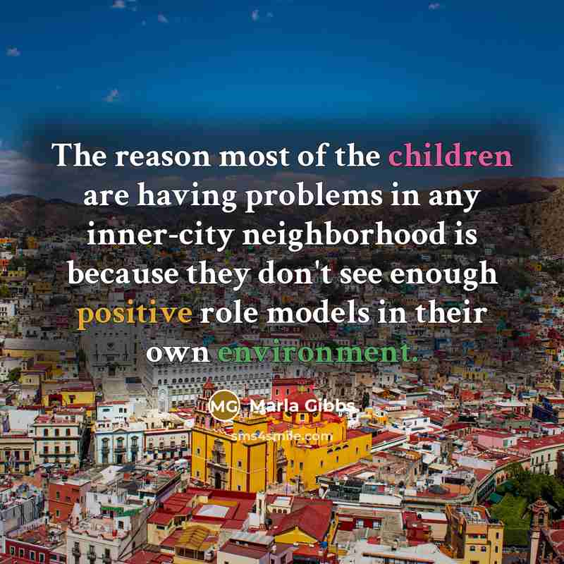 “The reason most of the children are having problems in…” quote by Marla Gibbs