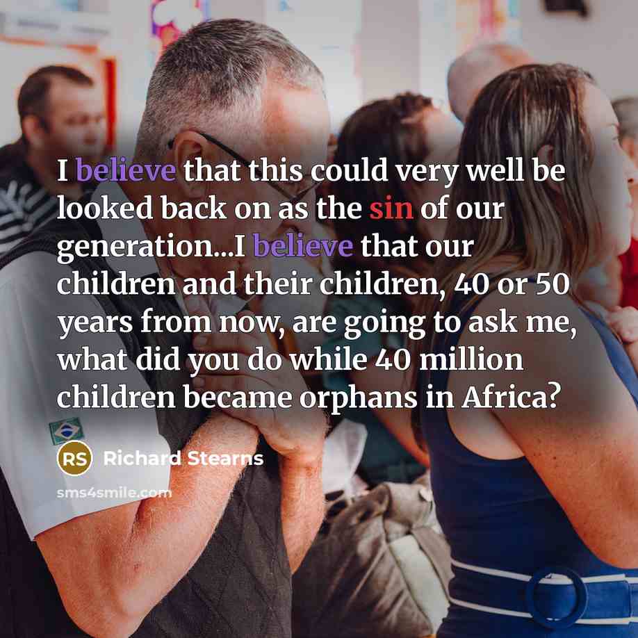 “I believe that this could very well be looked back…” quote by Richard Stearns