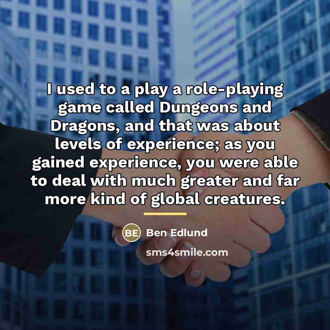 “I used to a play a role-playing game called Dungeons…” quote by Ben Edlund