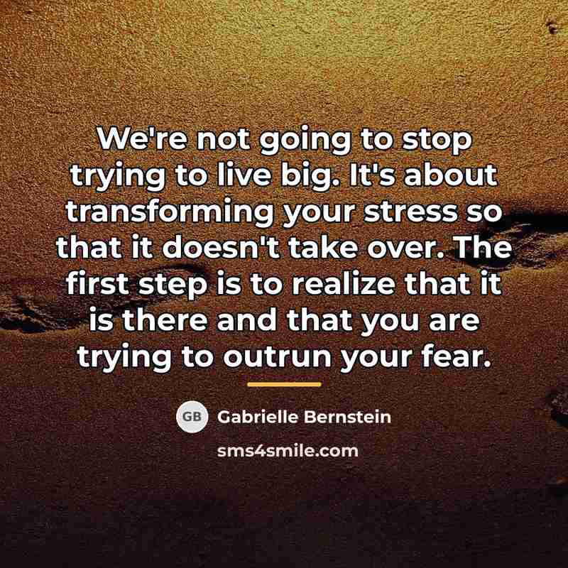 “We're not going to stop trying to live big. It's…” quote by Gabrielle Bernstein