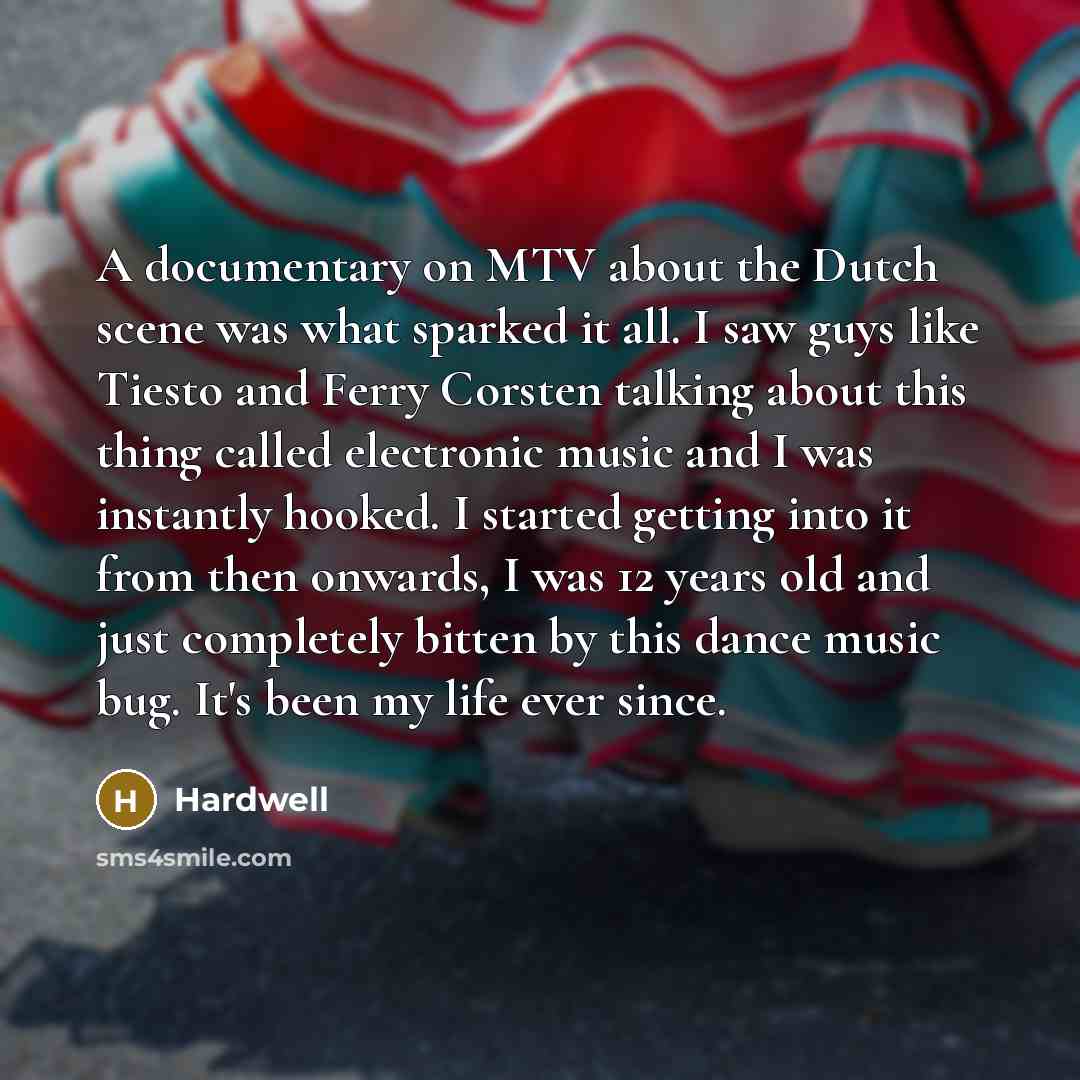 “A documentary on MTV about the Dutch scene was what…” quote by Hardwell