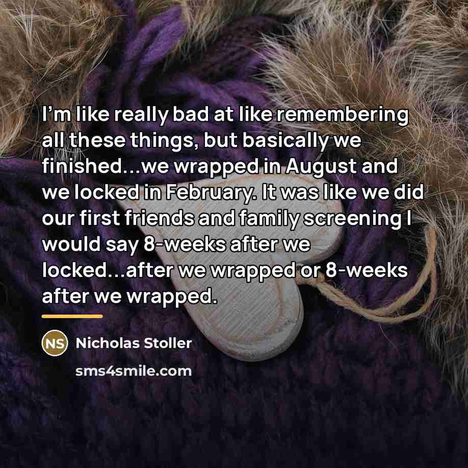 “I'm like really bad at like remembering all these things,…” quote by Nicholas Stoller