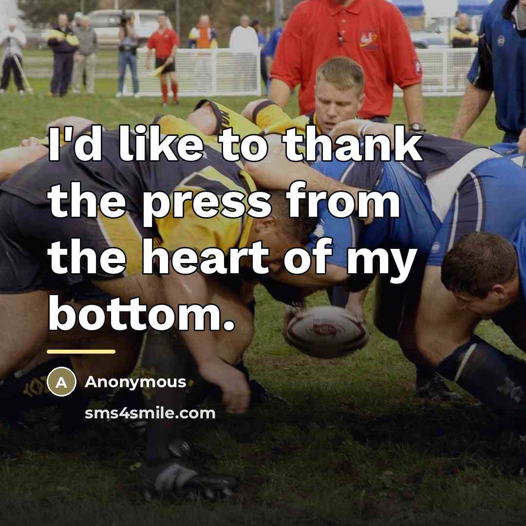 “I'd like to thank the press from the heart of…” quote by Nick Easter