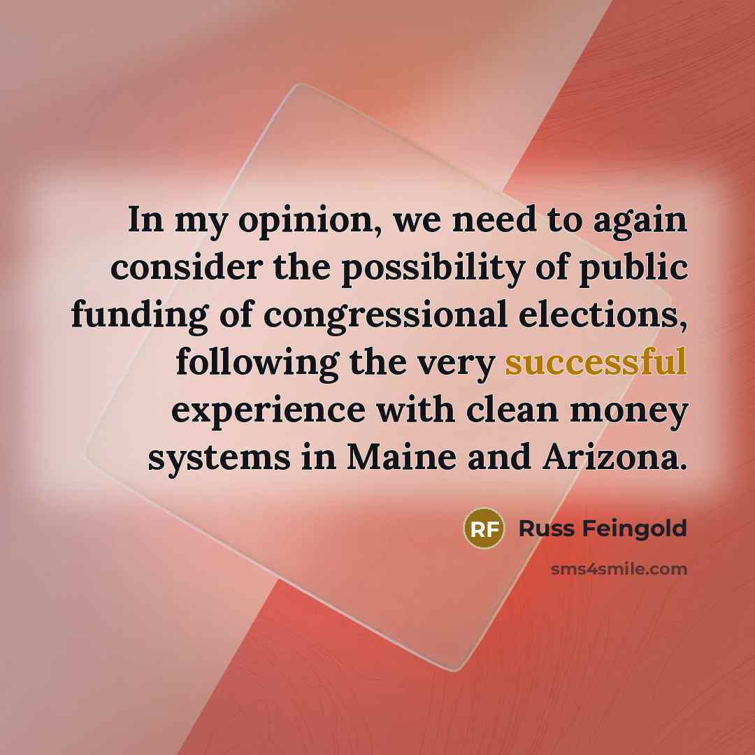 “In my opinion, we need to again consider the possibility…” quote by Russ Feingold