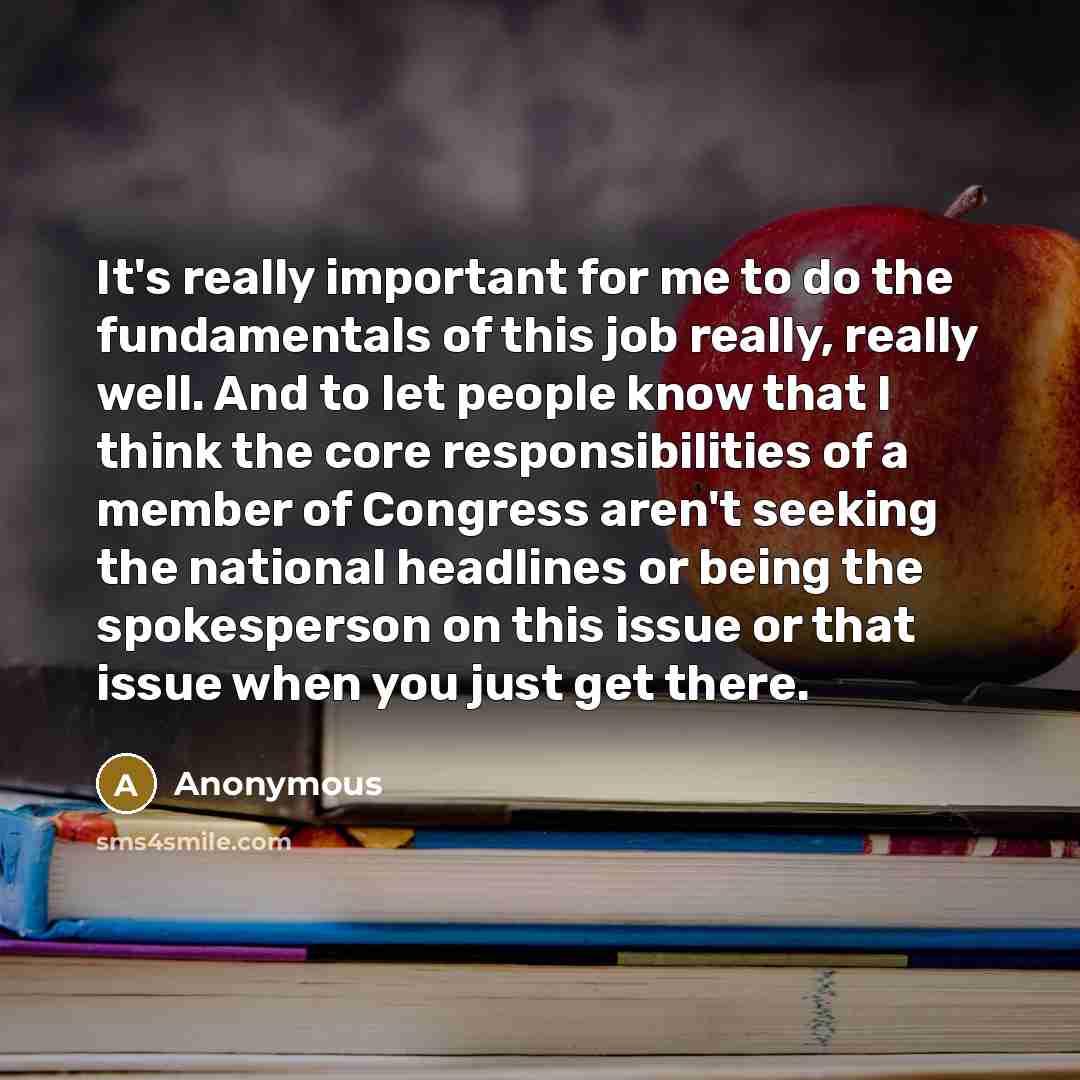 “It's really important for me to do the fundamentals of…” quote by Anonymous
