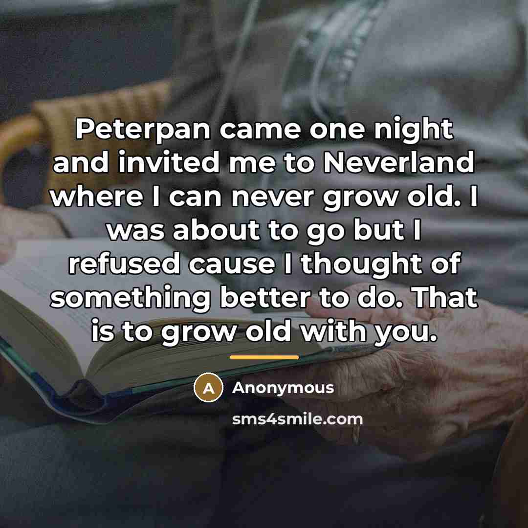 “Peterpan came one night and invited me to Neverland where…” quote by Anonymous