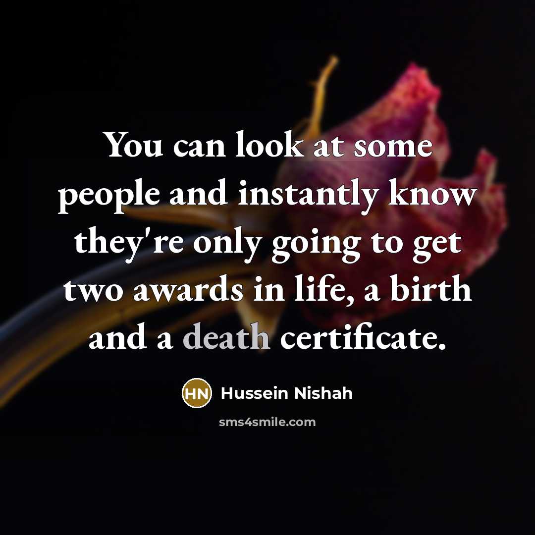 “You can look at some people and instantly know they're…” quote by Hussein Nishah