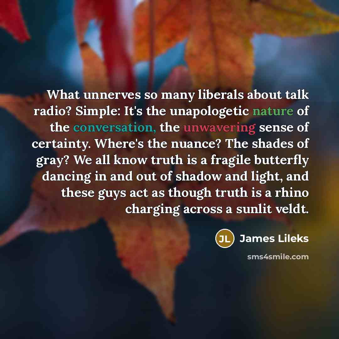 “What unnerves so many liberals about talk radio? Simple: It's…” quote by James Lileks