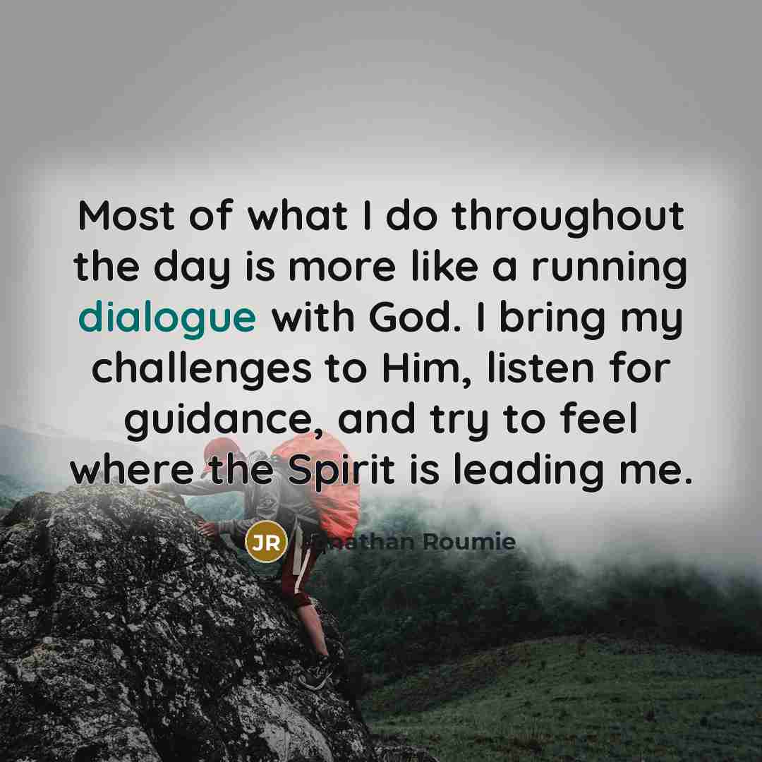 “Most of what I do throughout the day is more…” quote by Jonathan Roumie