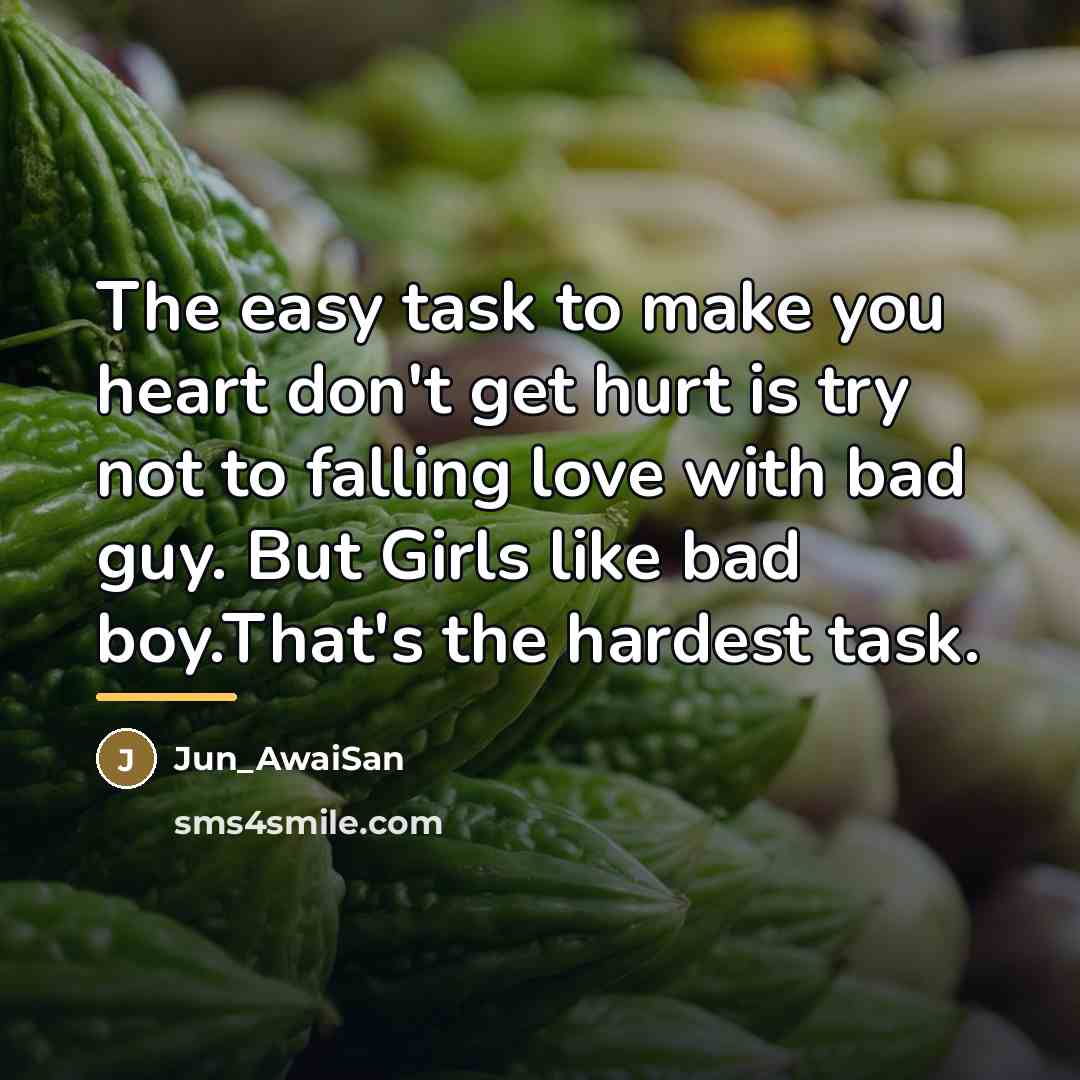 “The easy task to make you heart don't get hurt…” quote by Jun_AwaiSan