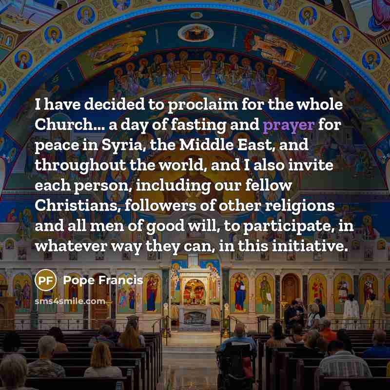 “I have decided to proclaim for the whole Church... a…” quote by Pope Francis