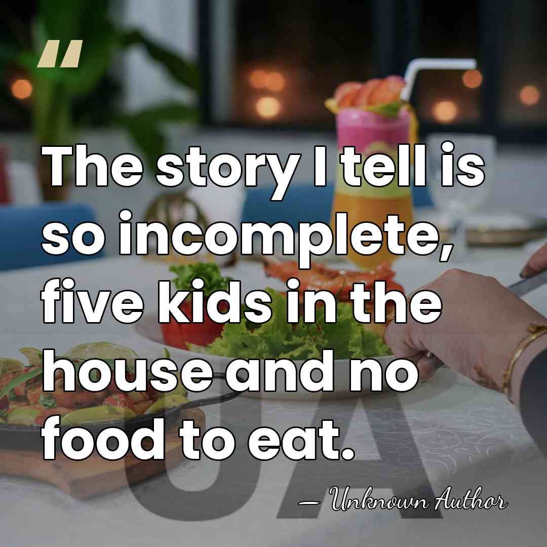 The story I tell is so incomplete, five kids in the house&hellip; - Too $hort