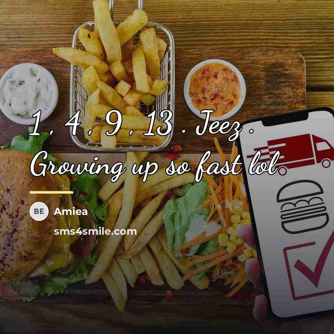 “1 , 4 , 9 , 13 . Jeez .…” quote by Amiea