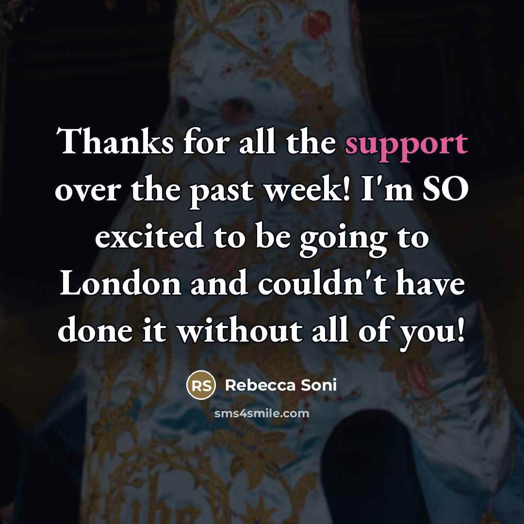 “Thanks for all the support over the past week! I'm…” quote by Rebecca Soni