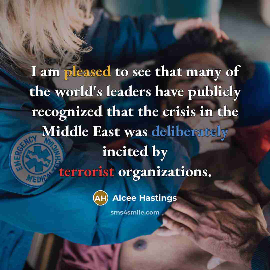 “I am pleased to see that many of the world's…” quote by Alcee Hastings
