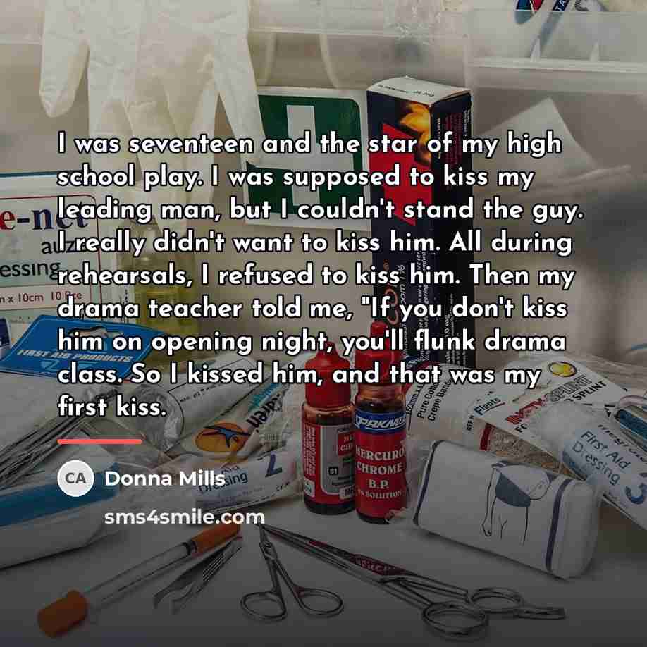 “I was seventeen and the star of my high school…” quote by Donna Mills
