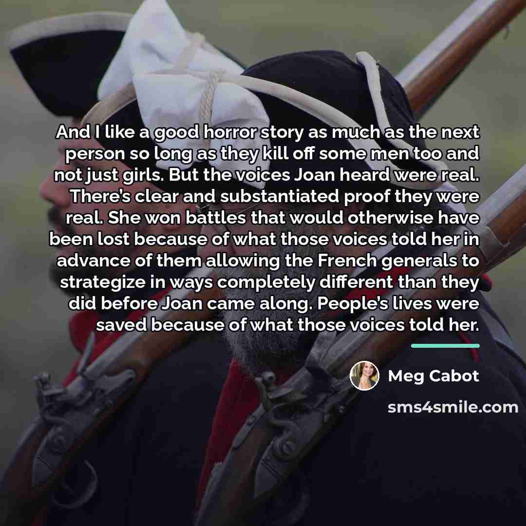 “And I like a good horror story as much as…” quote by Meg Cabot