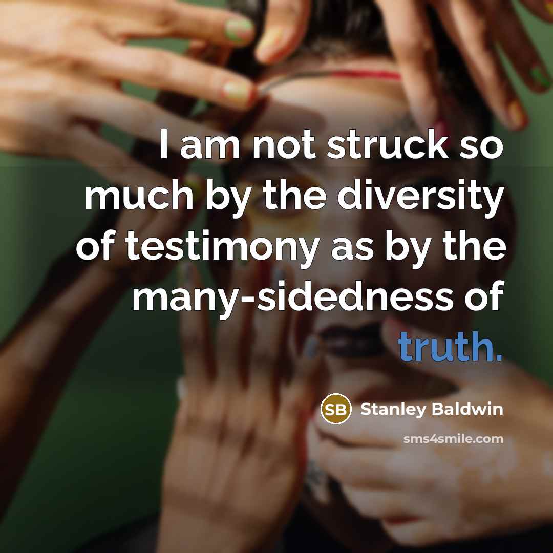 “I am not struck so much by the diversity of…” quote by Stanley Baldwin